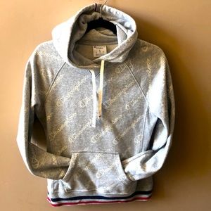 All over branded Champion Hoodie - S